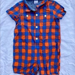 Gap One Piece Shorts Button Down